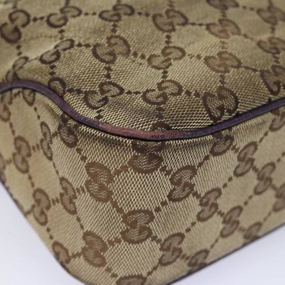 GUCCI New Jackie GG Canvas Hand Bag Beige 145817 Auth 81780 - Picture 9 of 16